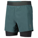 Scott M ENDURANCE TECH HYBRID SHORTS - Aruba Green - Black S Shorts - PeakStyle