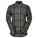 Scott M FLANNEL LS SHIRT - Fir Green - Dark Blue S Oberbekleidung - PeakStyle
