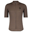 Scott M GRAVEL MERINO S/SL SHIRT - Shadow Brown - Black S Oberbekleidung - PeakStyle