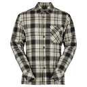 Scott M HERITAGE PILE SHIRT - Dust Grey - Black S Oberbekleidung - PeakStyle