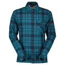 Scott M HERITAGE PILE SHIRT - Winter Green - Dark Blue S Oberbekleidung - PeakStyle