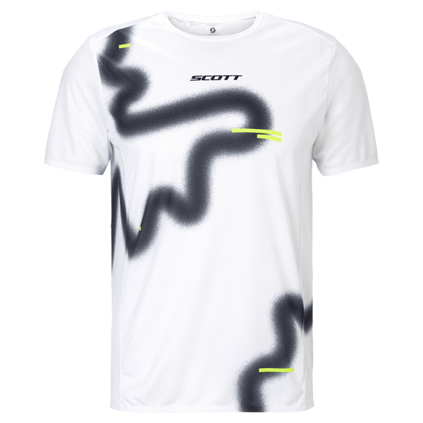 SCOTT RC Run Men's Short-Sleeve Shirt, white/black – Product Shot