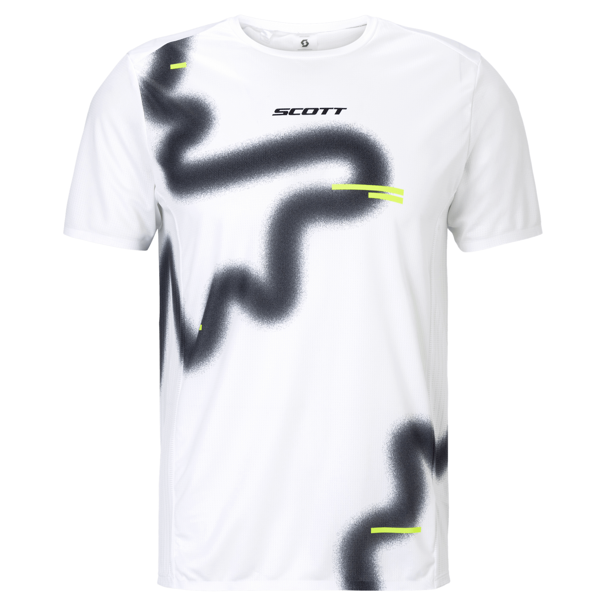 T-shirt à manches courtes SCOTT RC Run pour homme, blanc/noir – Packshot