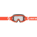Scott PRIMAL CLEAR GOGGLE - Orange - White - Clear Works One Size Brillen - PeakStyle