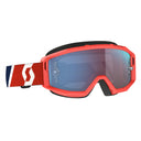 Scott PRIMAL GOGGLE - Red - Blue - Blue Chrome Works One Size Brillen - PeakStyle
