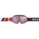Scott PRIMAL GOGGLE - Red - Blue - Blue Chrome Works One Size Brillen - PeakStyle