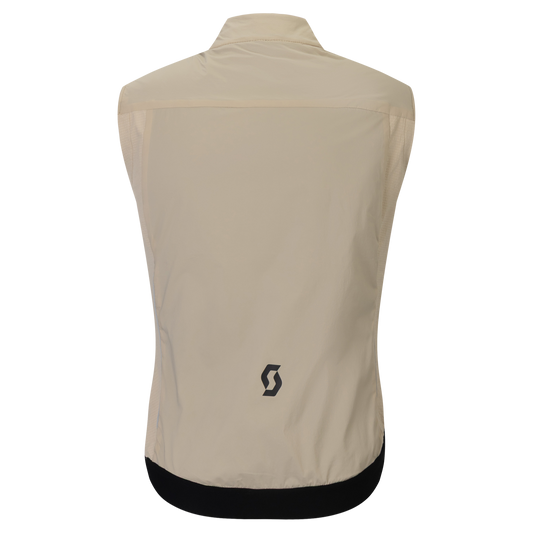 SCOTT Pro Warm Alpha Fahrradweste Herren Portobello Beige Rückansicht