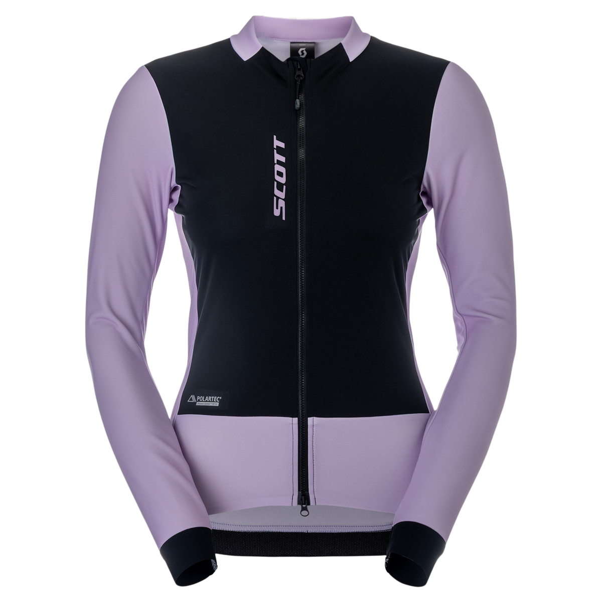 SCOTT Pro Warm Windbreaker Langarm-Radtrikot Damen - Sherbet Purple - Black