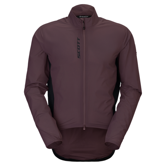 SCOTT Pro Waterproof Fahrradjacke Damen Cocoa Red Vorderansicht