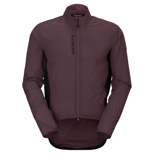 SCOTT Pro Waterproof Fahrradjacke Damen Cocoa Red Vorderansicht