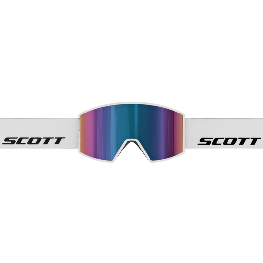 SCOTT React Skibrille – White - AMP Teal Chrome S2 – Ansicht 2