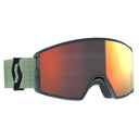 Scott REACT GOGGLE - Soft Green - Black - Solar Red Chrome One Size Brillen - PeakStyle