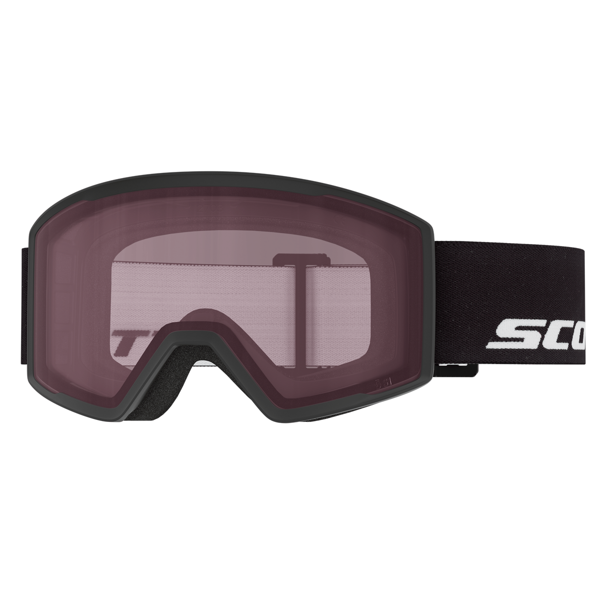 Maschera da sci SCOTT Trace Black - Light Rose S1 – vista 1