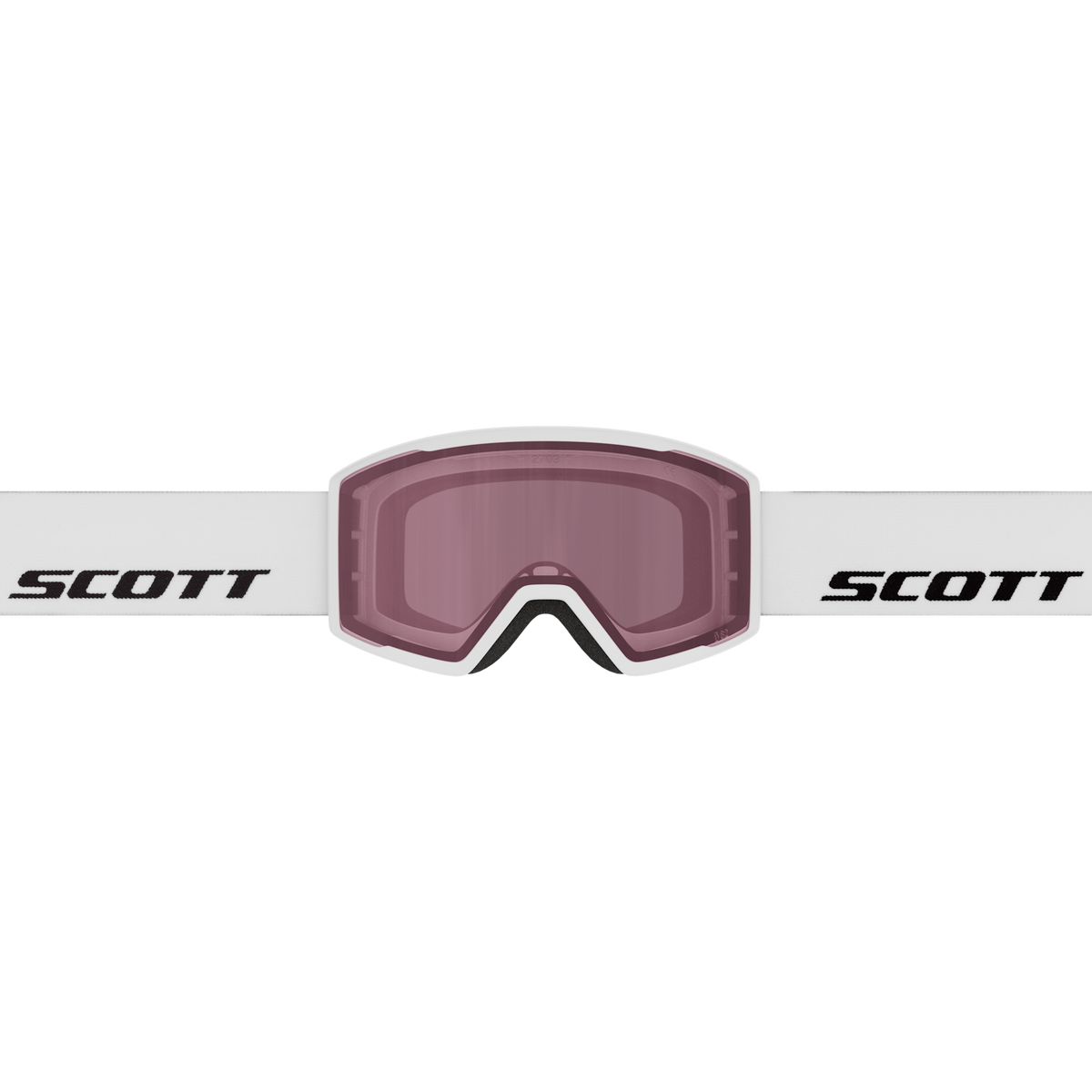 Maschera da sci SCOTT Trace White - Rose S2 – vista 2