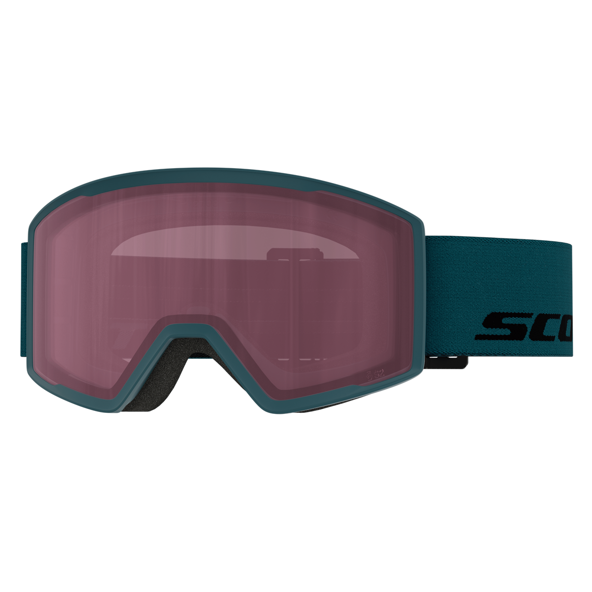Maschera da sci SCOTT Trace Petrol Green - Rose S2 – Vista 1