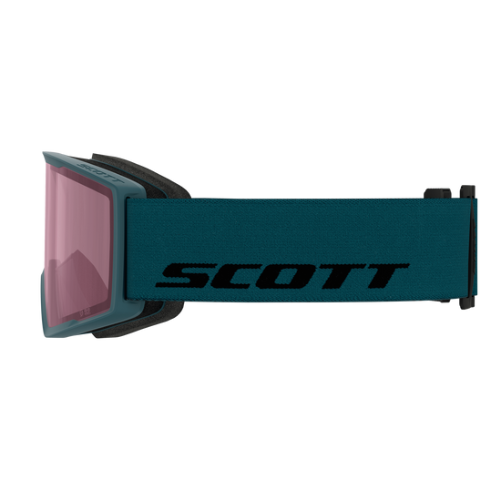 Maschera da sci SCOTT Trace Petrol Green - Rose S2 – Vista 4