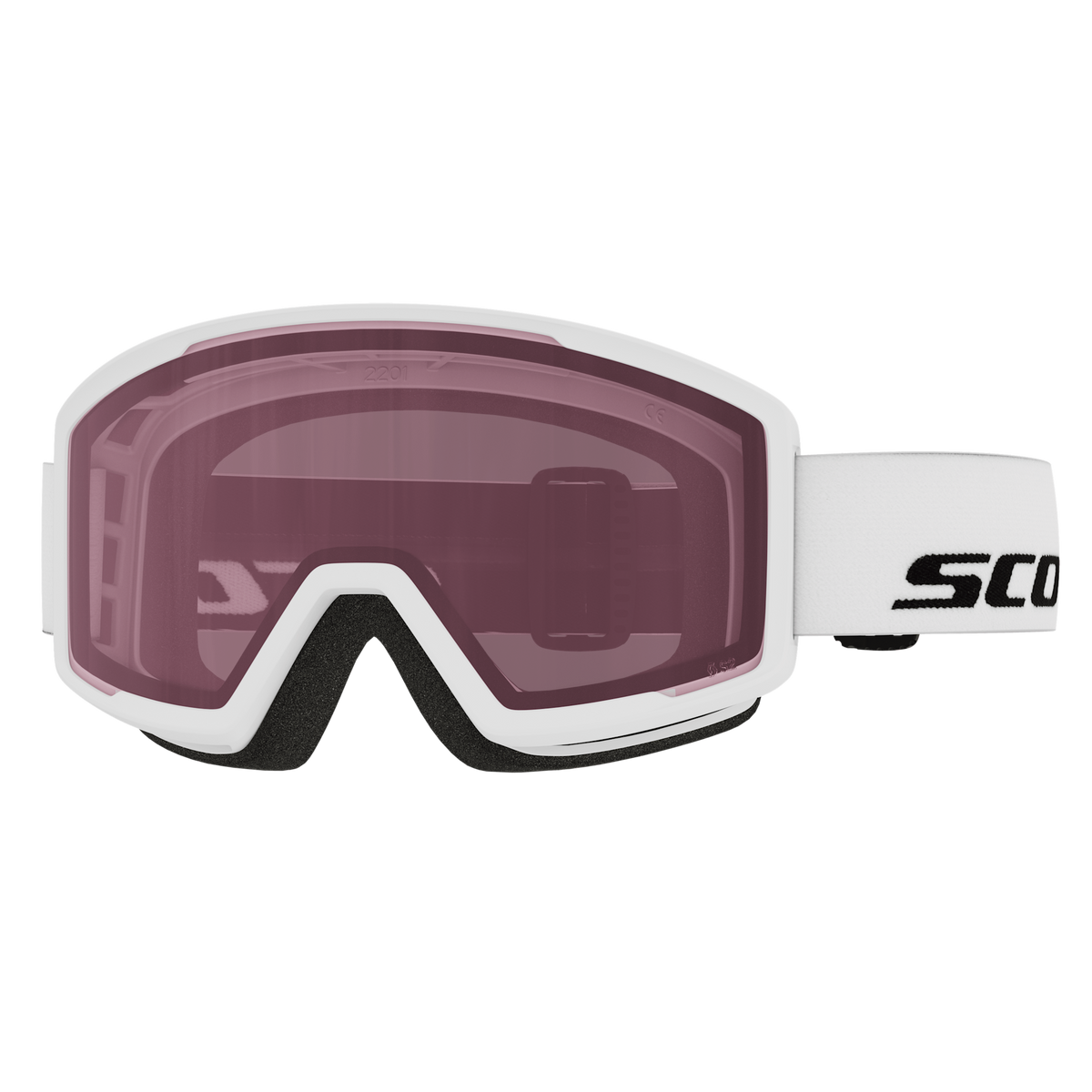 SCOTT Trace Compacte skibril Wit - Roze S2 – Bekijk 1