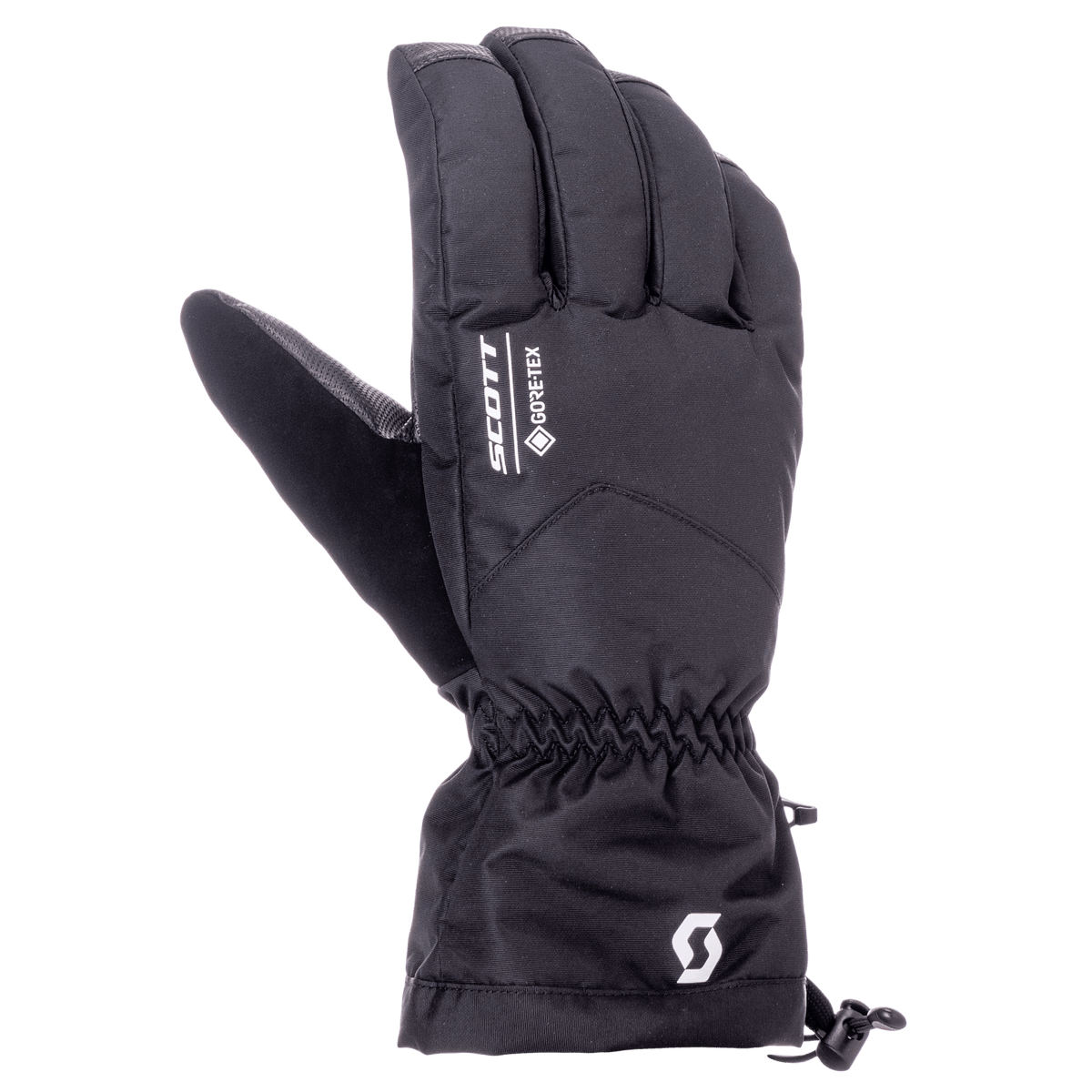 SCOTT Ultimate GORE-TEX Winter Sports Gloves for Men - Black (Front View) at PeakStyle