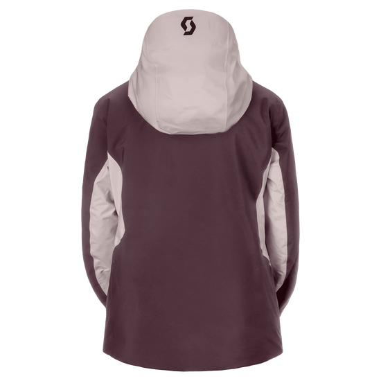 SCOTT Ultimate GORE-TEX wintersportjas voor dames – Wax Pink - Cocoa Red – Achterkant