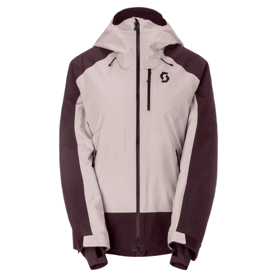 SCOTT Ultimate GORE-TEX wintersportjas voor dames – Wax Pink - Cocoa Red – Vooraanzicht