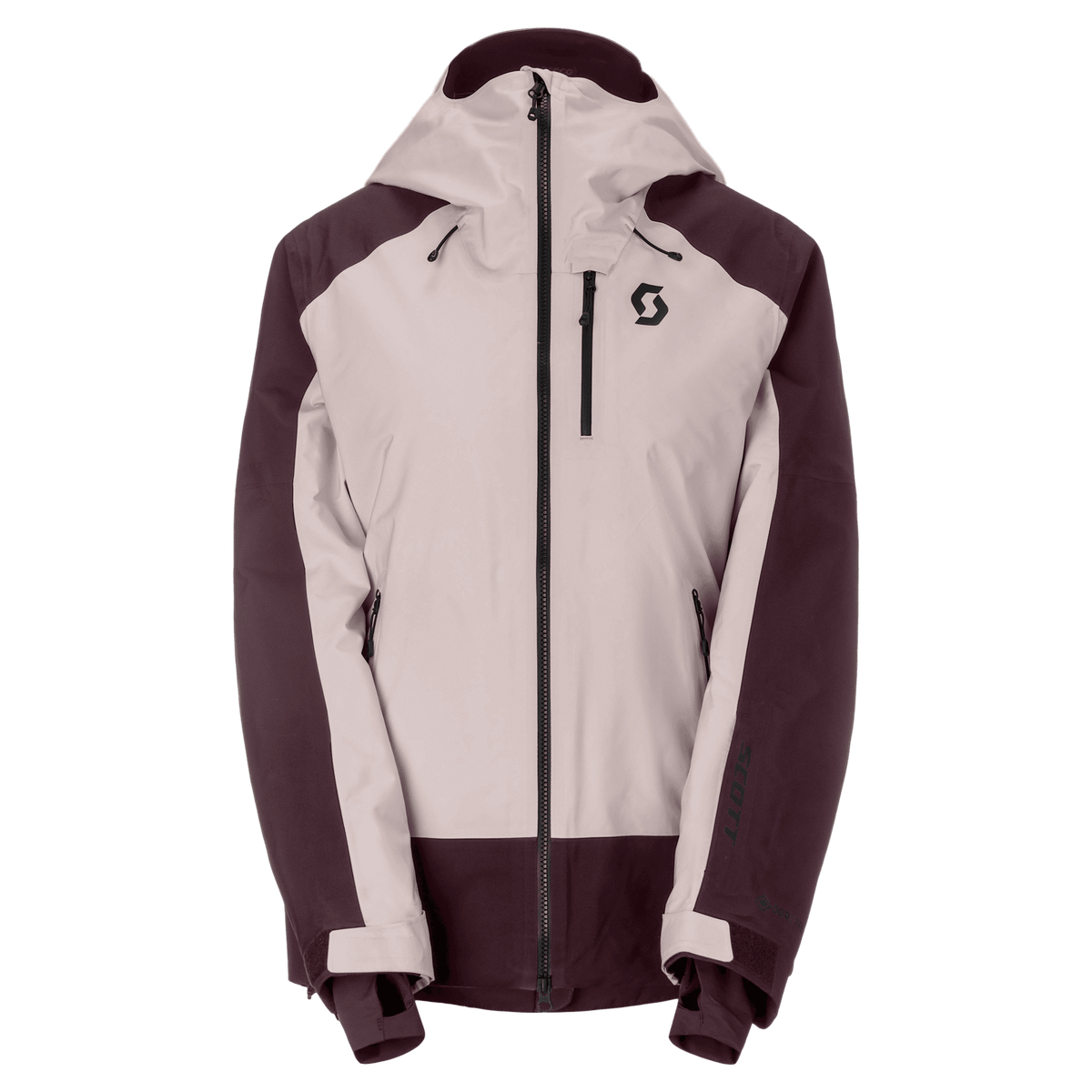 SCOTT Ultimate GORE-TEX wintersportjas voor dames – Wax Pink - Cocoa Red – Vooraanzicht