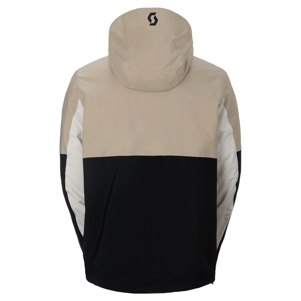 SCOTT Ultimate GORE-TEX wintersportjas voor heren Latte Beige - Zwart, achteraanzicht