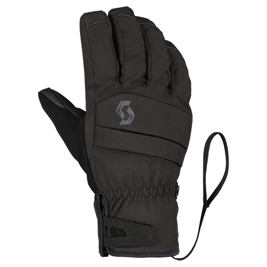 SCOTT Ultimate Hybrid Winter Sports Gloves for Men – Black – Front View