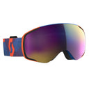 Scott VAPOR GOGGLE - Grenadine Orange - Enhancer Teal Chrome One Size Brillen - PeakStyle