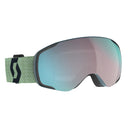 Scott VAPOR GOGGLE - Soft Green - Black - Enhancer Aqua Chrome One Size Brillen - PeakStyle