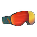 Scott VAPOR GOGGLE - Sombre Green - Pumpkin Orange - Enhancer Red Chrome One Size Brillen - PeakStyle
