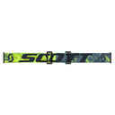 Scott VAPOR GOGGLE - Ultralime Green - Storm Grey - Enhancer Blue Chrome One Size Brillen - PeakStyle