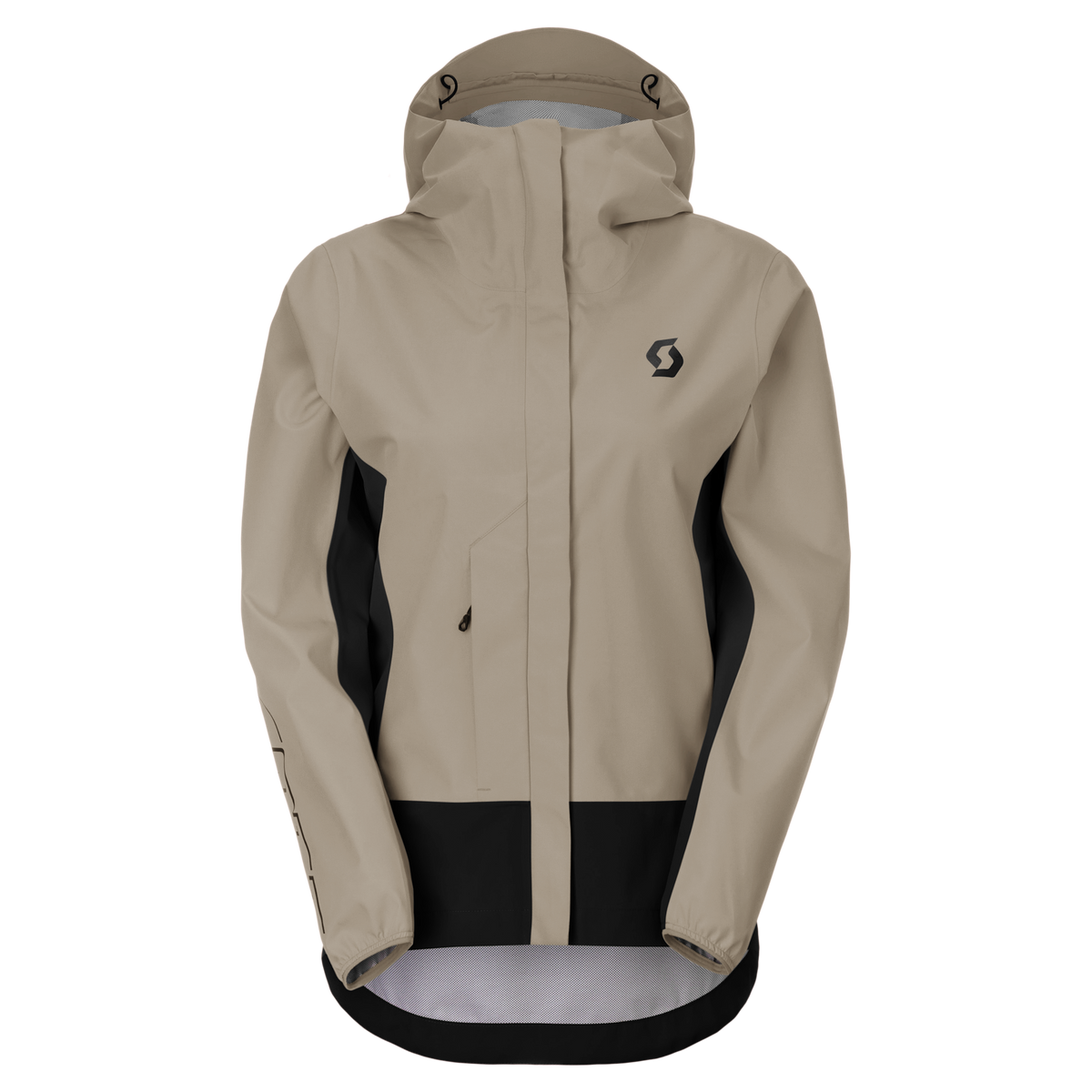 SCOTT Vertic 2.5L Waterproof Fahrradjacke Damen Portobello Beige - Black Vorderansicht