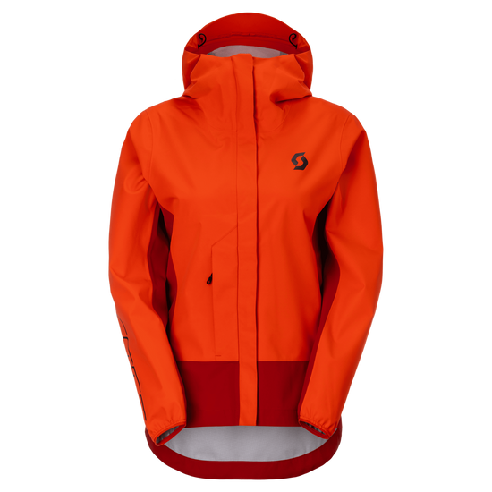 SCOTT Vertic 2.5L Waterproof Fahrradjacke Damen Turbo Red - Toasted Red Vorderansicht