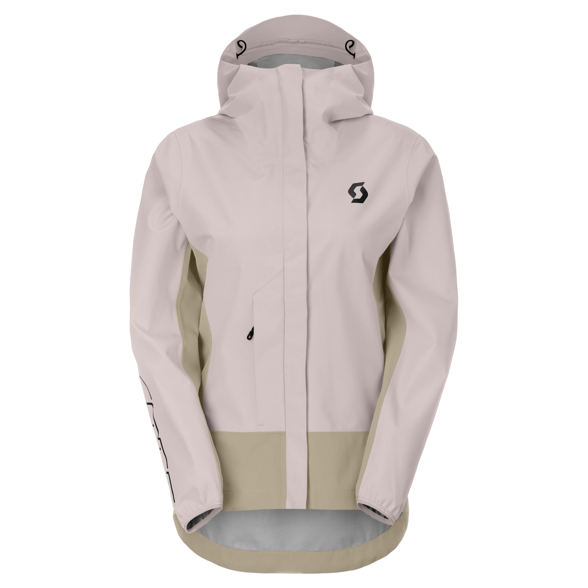 SCOTT Vertic 2.5L Waterproof Fahrradjacke Damen Wax Pink - Portobello Beige Vorderansicht