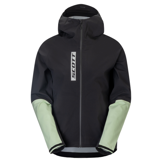 SCOTT Vertic Pro 3L wasserdichte Jacke Herren - Black - Vapour Green