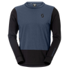 SCOTT Vertic Pro Mid Langarmshirt Herren Dusk Blue - Black Vorderansicht