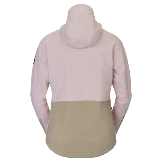 SCOTT Vertic Pro Warm Fahrrad-Hoodie Damen Wax Pink - Portobello Beige Rückansicht