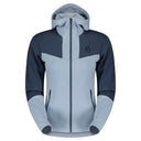 Scott W DEFINED MID HOODY (VORGÄNGERMODELL) - Glace Blue - Metal Blue XS Hoodies - PeakStyle