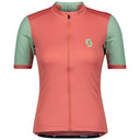 Scott W ENDURANCE 10 S/SL SHIRT - Brick Red - Pistachio Green XS Oberbekleidung - PeakStyle