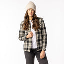 Scott W FLANNEL LS SHIRT - Dust Grey - Black XS Oberbekleidung - PeakStyle