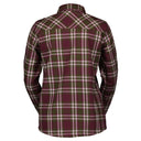 Scott W FLANNEL LS SHIRT - Fir Green - Wild Red XS Oberbekleidung - PeakStyle