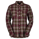 Scott W FLANNEL LS SHIRT - Fir Green - Wild Red XS Oberbekleidung - PeakStyle