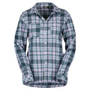 Scott W FLANNEL LS SHIRT - Heather Purple - Aruba Green XS Oberbekleidung - PeakStyle