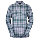 Scott W FLANNEL LS SHIRT - Heather Purple - Aruba Green XS Oberbekleidung - PeakStyle