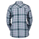 Scott W FLANNEL LS SHIRT - Heather Purple - Aruba Green XS Oberbekleidung - PeakStyle