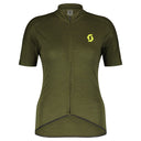 Scott W GRAVEL MERINO S/SL SHIRT - Fir Green - Bitter Yellow XS Oberbekleidung - PeakStyle