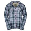 Scott W HERITAGE PILE SHIRT - Heather Purple - Aruba Green XS Oberbekleidung - PeakStyle