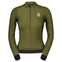 Scott W RC PRO WARM LONG - SLEEVE JERSEY - Fir Green - Cloud Pink XS Trikots - PeakStyle