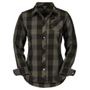 Scott W TRAIL FLOW CHECK L/SL SHIRT - Fir Green - Black XS Oberbekleidung - PeakStyle