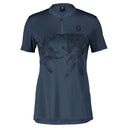Scott W TRAIL FLOW ZIP S/SL SHIRT - Metal Blue - Dark Blue XS Oberbekleidung - PeakStyle